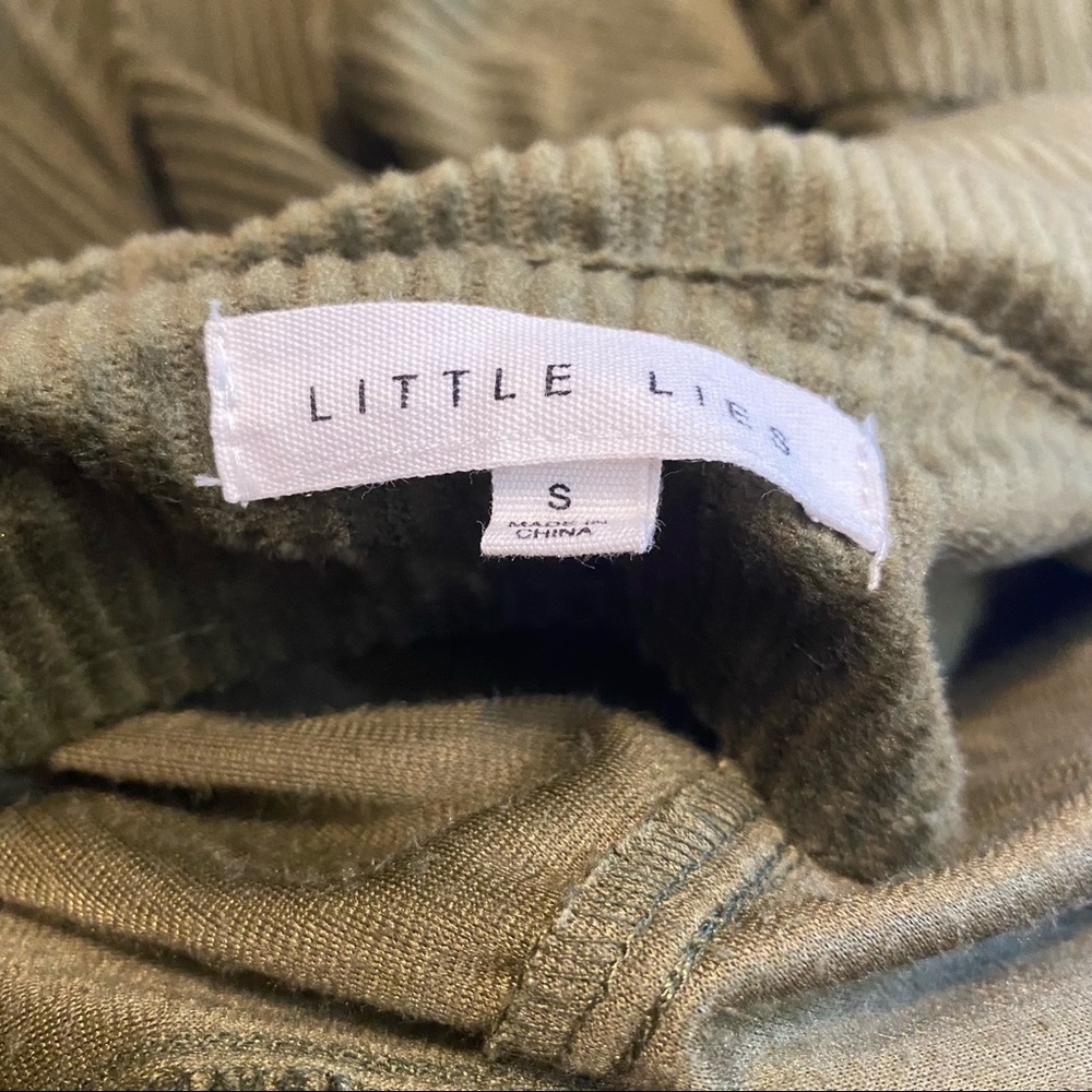 Little Lies Corduroy Velvet Shaket Blazer Green Size Small - Picture 6 of 7